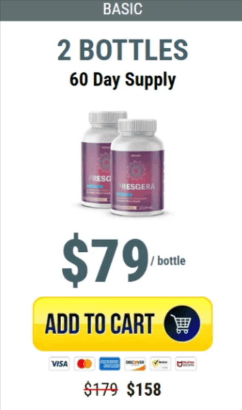 Presgera 2 bottle price